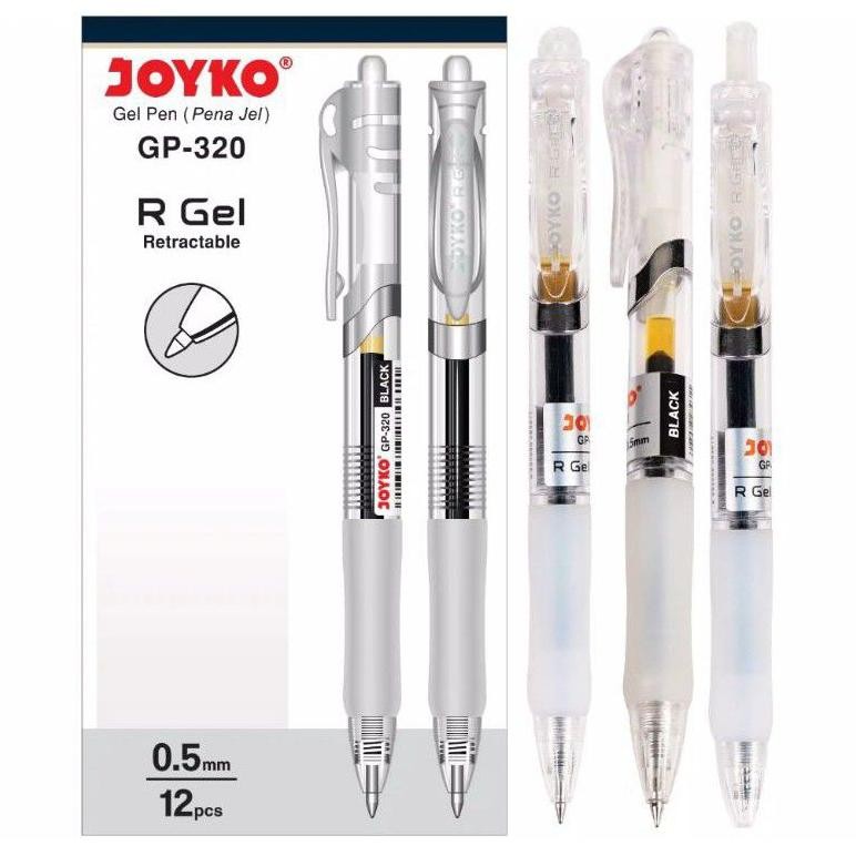 

M-4 Pulpen Gel Joyko Gp-320 R Gel 0.5Mm (1Pak/12Pcs )