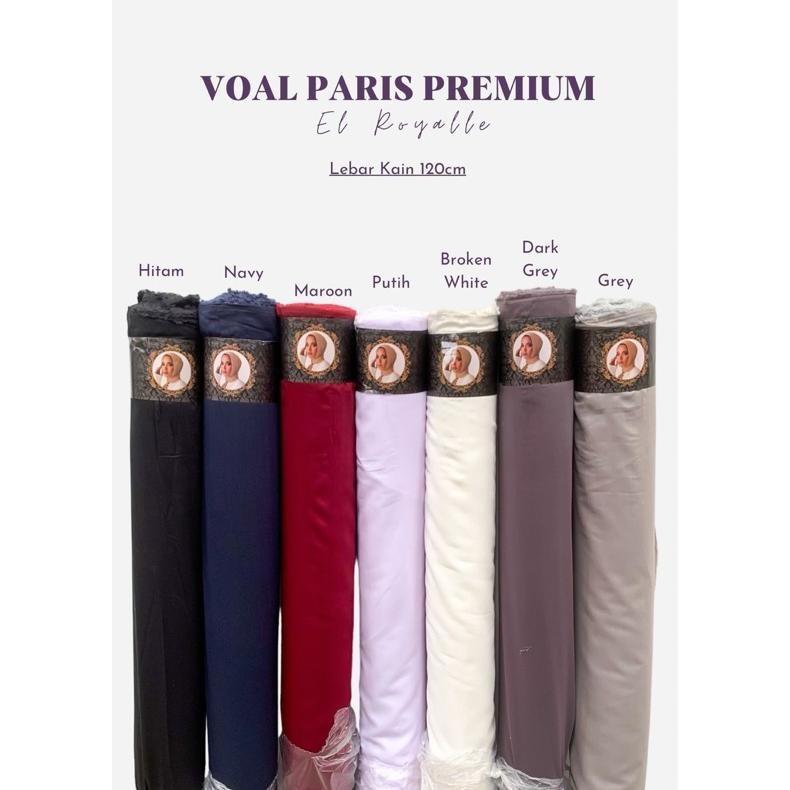 YZ VOAL PARIS PREMIUM/BAHAN HIJAB/KAIN VOAL/kAIN SEGIEMPAT /PARIS PREMIUM