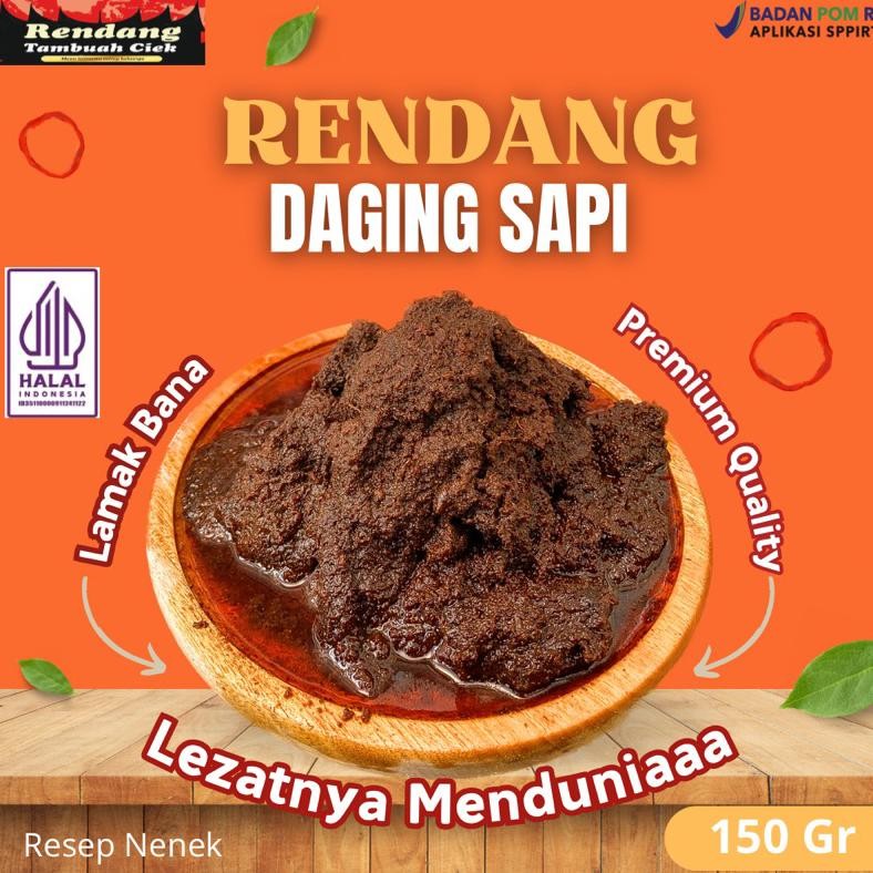 

Rendang Padang 150GR - By Rendang Tambuah Ciek - Rendang Padang - Rendang