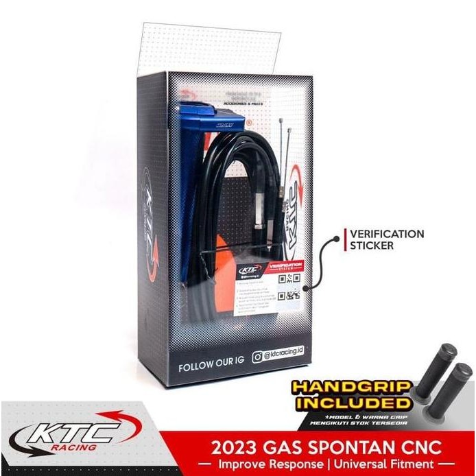 New 2023 Gas Spontan Ktc Racing Universal 2 Kabel Nmax Aerox Pcx Dll Original