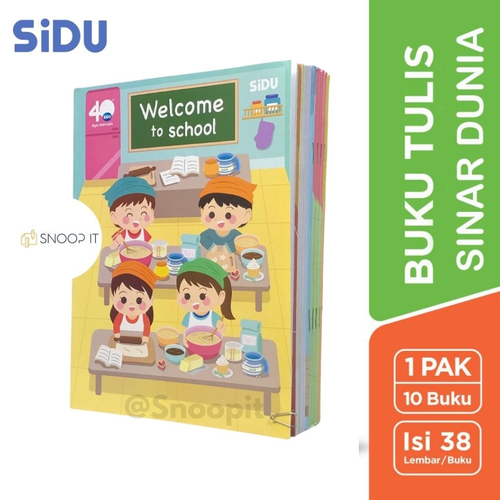 PROMO MURAH GROSIR Buku Tulis Sinar Dunia / SIDU & KIKY 38 Lembar - Perpack