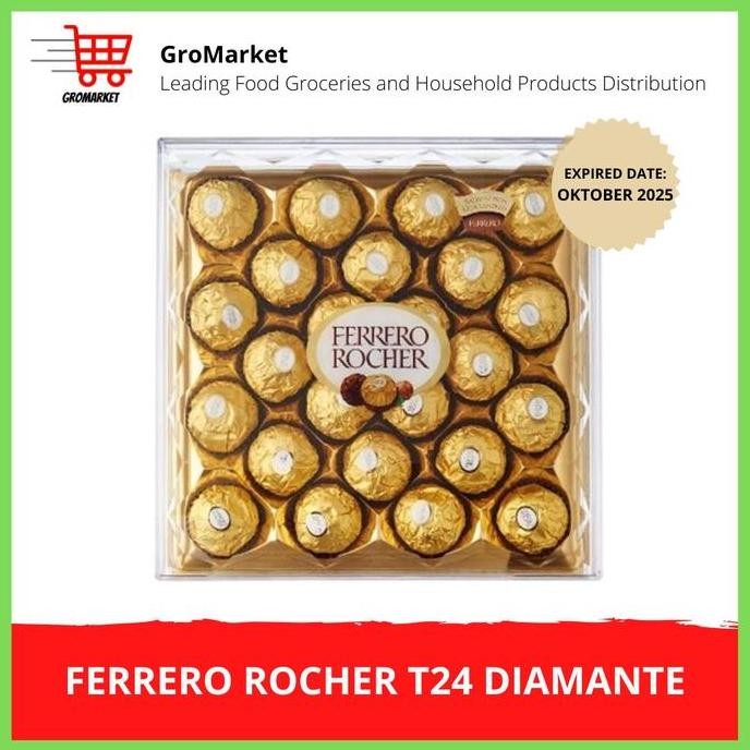 

Grosir Ferrero Rocher Chocolate T24 Diamante Cokelat Snack Manisan Food