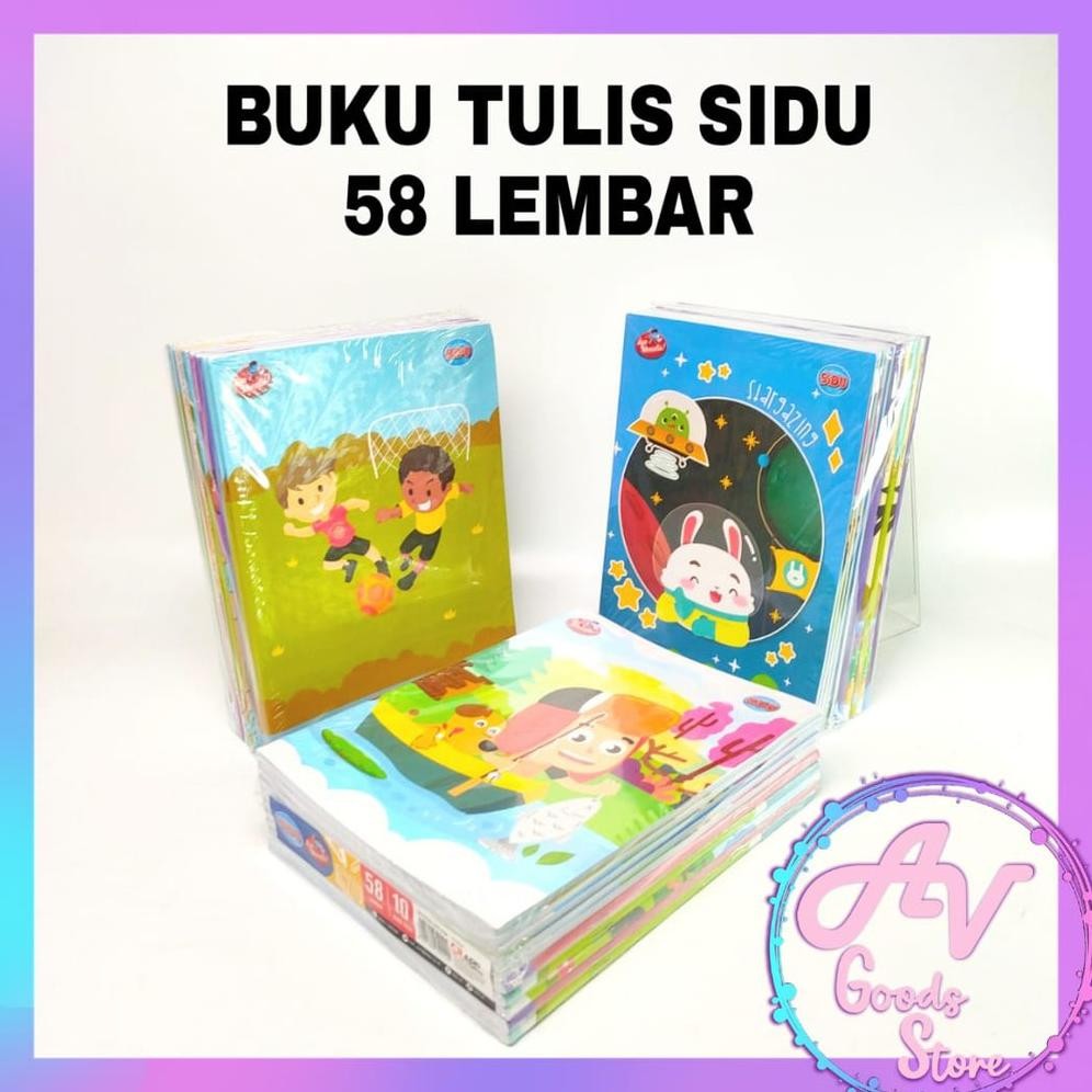 

buku tulis / buku tulis sidu 58lembar isi 10pcs /1pak buku tulis SIDU 58lembar isi 10pcs