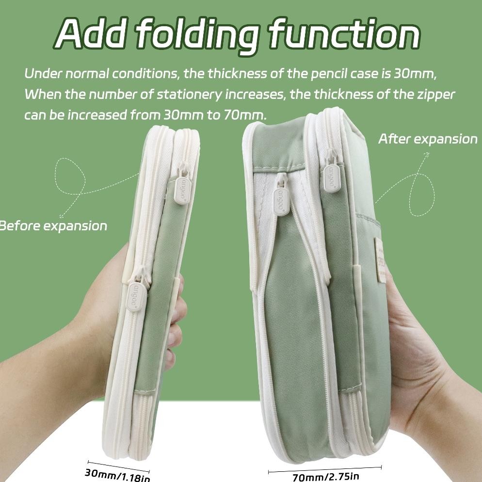 

Fg-80 [Dotding] Angoo Tempat Pensil Berkapasitas Besar Lipat Tiga Lapisan Kotak Pensil Persediaan Kantor Sekolah Alat Tulis Q033 Fg-80