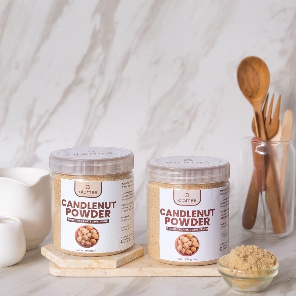 

Alamee Eri Bubu Bumbu Dapur Organi Candlenut Powder Maa Murni Tanpa Campuran