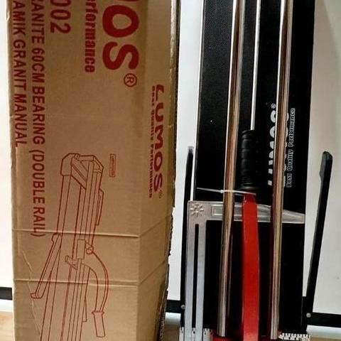 Baru LUMOS ALAT POTONG KERAMIK LMS T03-001 TILE CUTTER GRANITE 60cm BEARING
