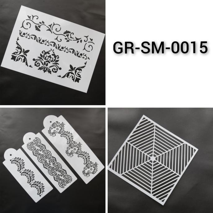 

<<<<<] GR-SM-0015 Cake stencil stensil kue motif ukiran batik lace renda