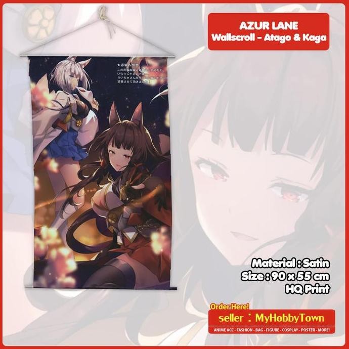 Diskon Wallscroll Anime Azur Lane - Kaga Atago