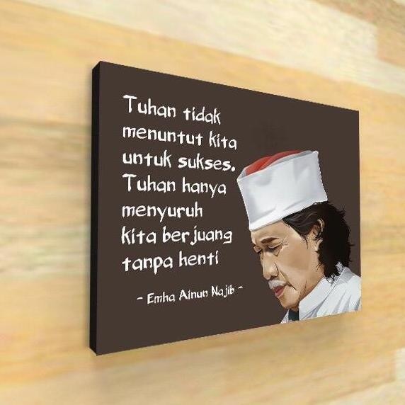 Terjangkau Picbox Cak Nun Hiasan Dinding Motivasi Islami Quotes Pajangan Rumah Gantung Dinding Vinta