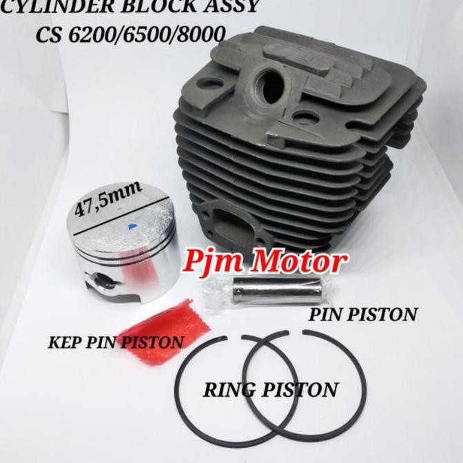 Cylinder Block Boring blok Komplit Mesin Chainsaw Senso sinso 628 6200 6500 6800 8000 9000