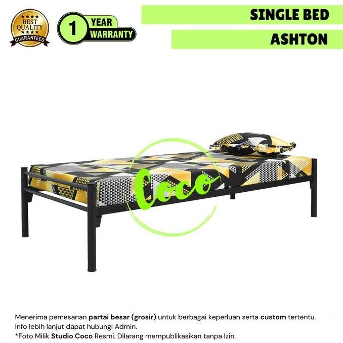 Ranjang Dipan Besi Minimalis Kos Mess Asrama 90X200 100X200 120X200 Co