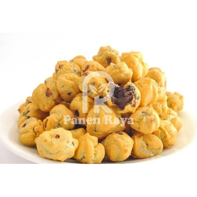 

HIW Kue Sus Kering Isi Coklat PR Siap Makan 500gr Kemasan Plastik