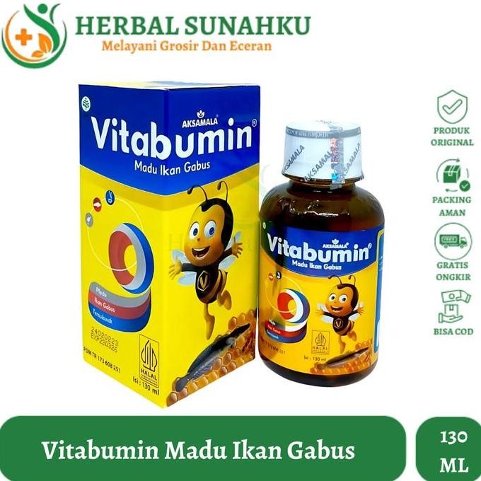 

Terlaris Vitabumin Madu Ikan Gabus I Vitabumin Madu Albumin Vitamin Anak Original Isi 130Ml