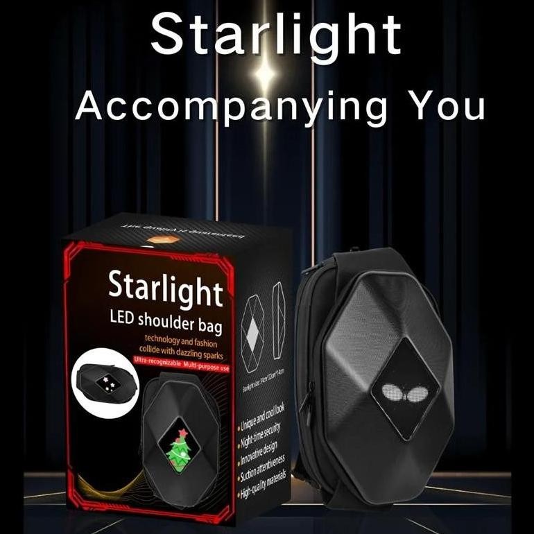 Layar tampilan LED Tas Sepeda Motor Perlengkapan Moto Bagasi Bahu Multifungsi Kapasitas Tinggi