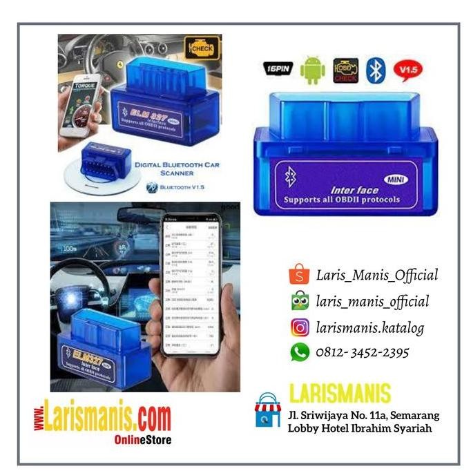 TERMURAH - OBD SCANNER ELM327 MINI OBD BLUETOOTH DIAGNOSTIC CAR SCANNER