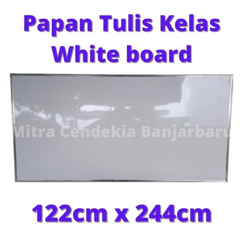 

READYYY PAPAN TULIS KELAS WHITE BOARD 120CM X 200CM / 122CM X 244CM(FREE ONGKIR BJM,MTP KOTA DAN BANJARBARU)