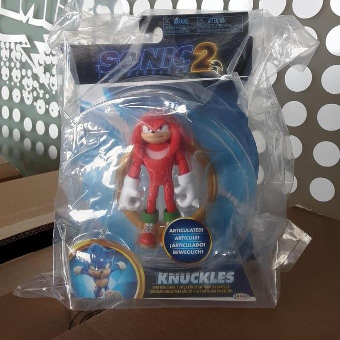 

Jakks Pacific Sonic The Hedgehog 2 KNUCKLES with Ring Stand 4 inch