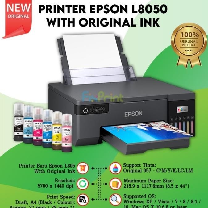 TERBARU - Printer Epson L8050 L 8050 Photo Wifi Pengganti Printer Epson L805