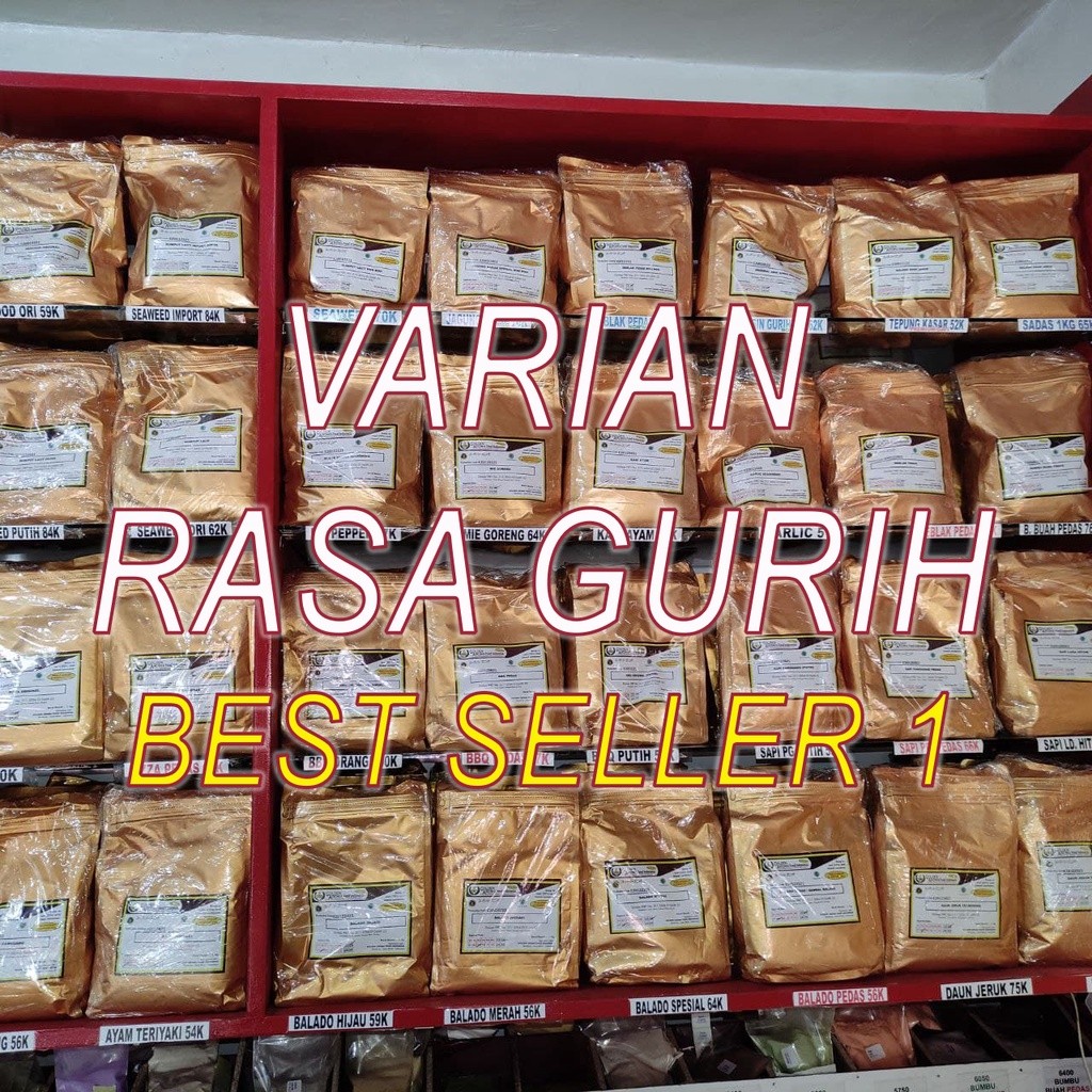 

NG BUMBU TABUR ANEKA RASA GURIH 1 KG (VARIAN BEST SELLER) COCOK UNTUK ANEKA KRIPIK, AYAM SHIHLIN,