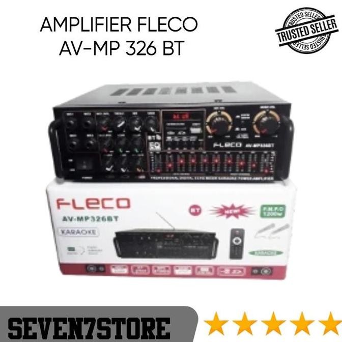 Amplifier Bluetooth Fleco Av Mp326Bt//Ampli Mp 326 Bt New Stok