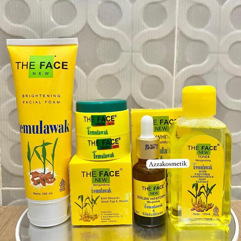 READY STOCK The Face Paket Cream Temulawak Original BPOM Komplit isi 5