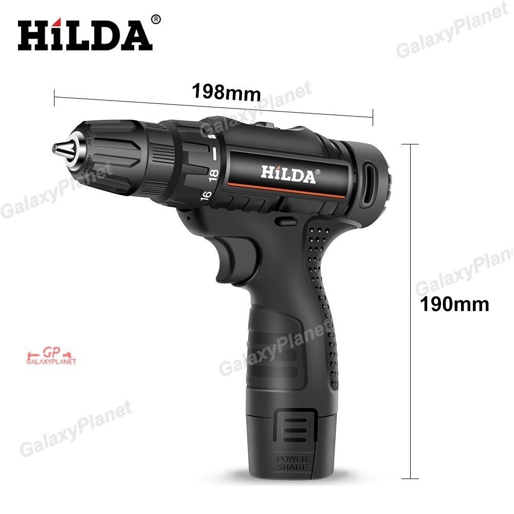 12V Mesin Bor Baterai Tangan Cordless Drill Battery Impact Drill Cordless Electric Drill Impact Cord