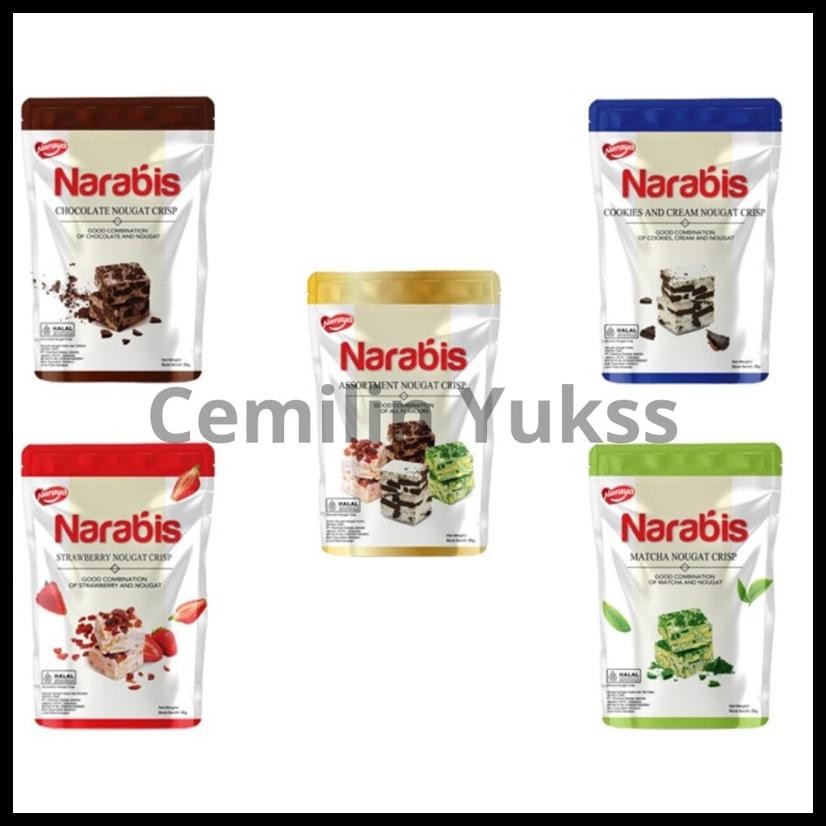 

NARAYA NARABIS 90G ASSORMENT NOUGAT CRISP NARABIS COKLAT STRAWBERY COOKIES MATCHA