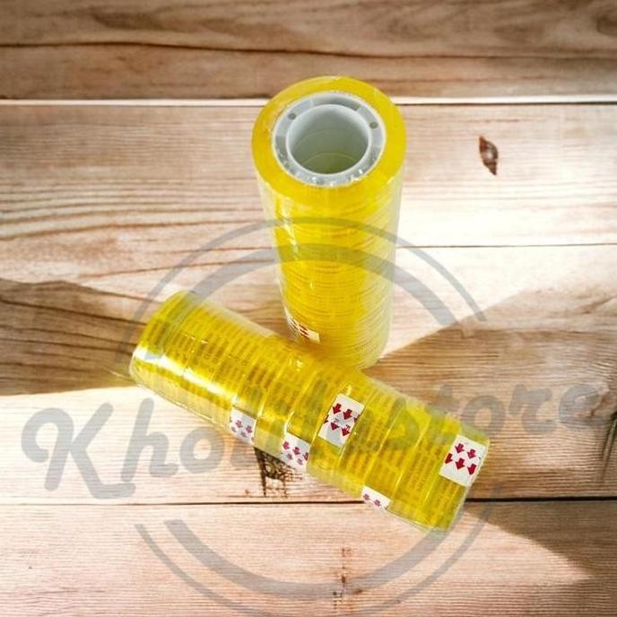 

(1 slop) Isolasi Bening Kecil Tebal Berry 12mm x 25 yard Termurah