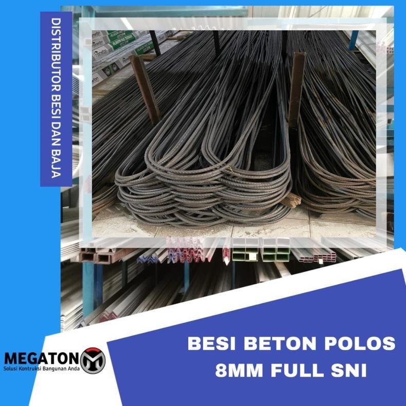 NEW BESI BETON POLOS FULL SNI 8mm
