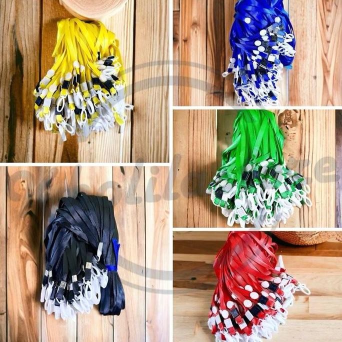 

(100 pcs) Tali Id Card Pengait / Tali Lanyard Plastik 1 cm Termurah