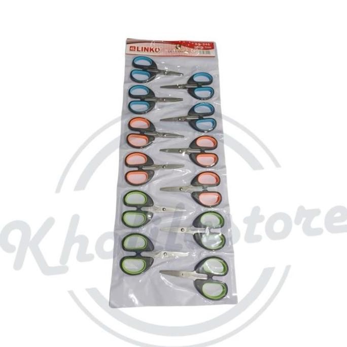 

(12 pcs) Gunting Kecil Renteng Hitam Linko SC-045 Termurah