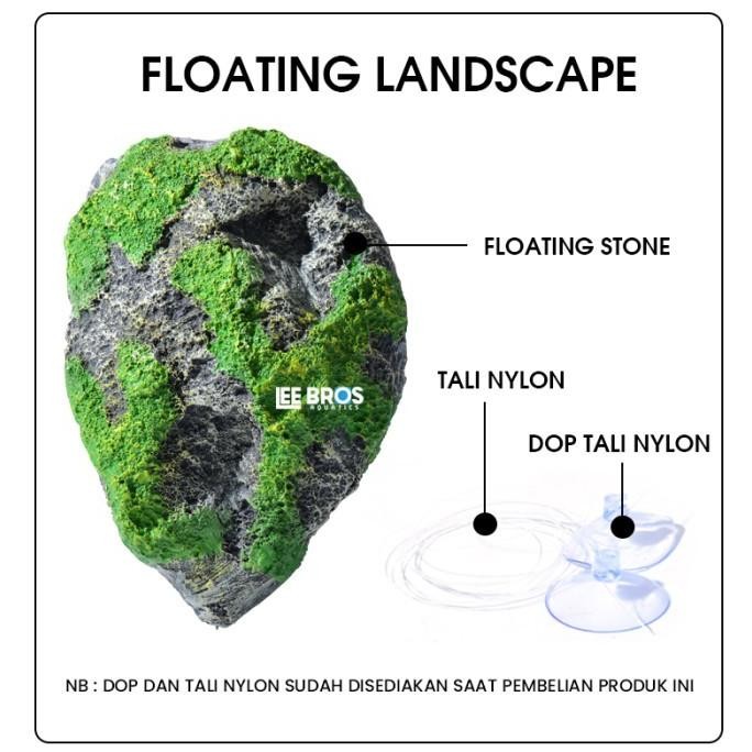 

Terlaris Hiasan Aquascape Aquarium - S Size / Batu Aquascape / Floating Stone Terlaris