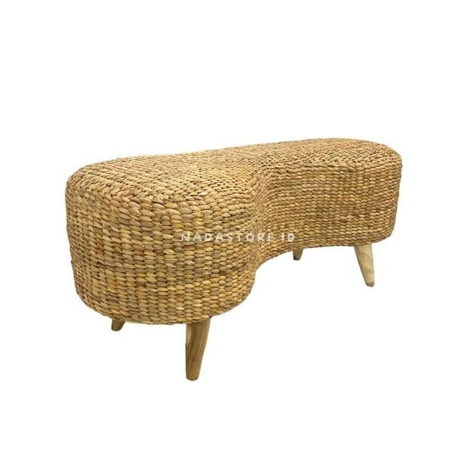 Stool Bench Enceng Gondok / Stool Sofa Enceng Gondok / Stool Panjang Co