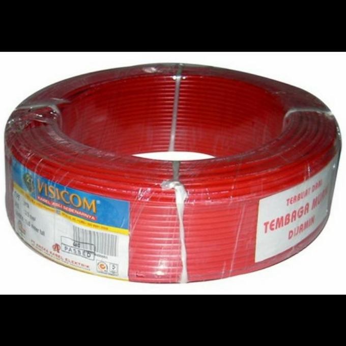 Kabel NYA 2,5x50 Meter VISICOM kabel tunggal tembaga murni SNI