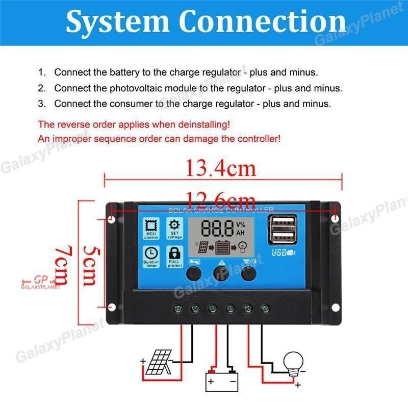 60W Panel Surya Monokristalin   Solar Panel Led Display  Solar Panel  Controller