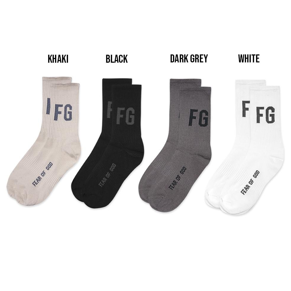 Ready Fog Fg Text Logo Mid Socks