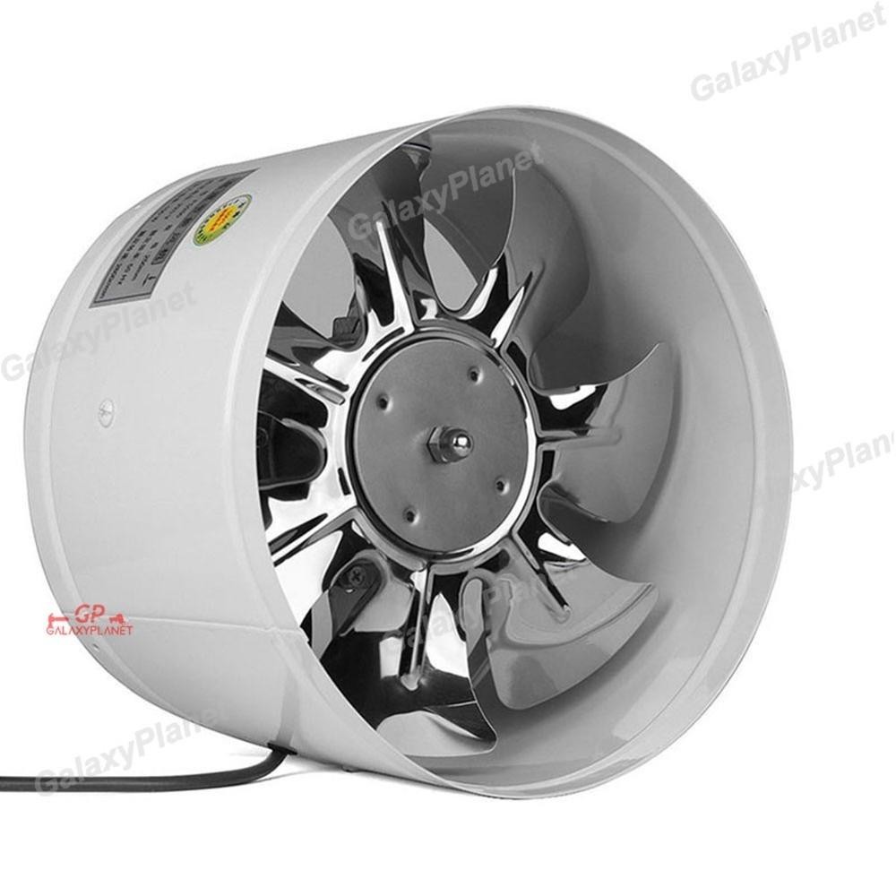 4 Inch Metal Inline Duct Fan Booster Exhaust Blower Air Cooling Vent 220V Inline Duct Exhaust Fan Bl