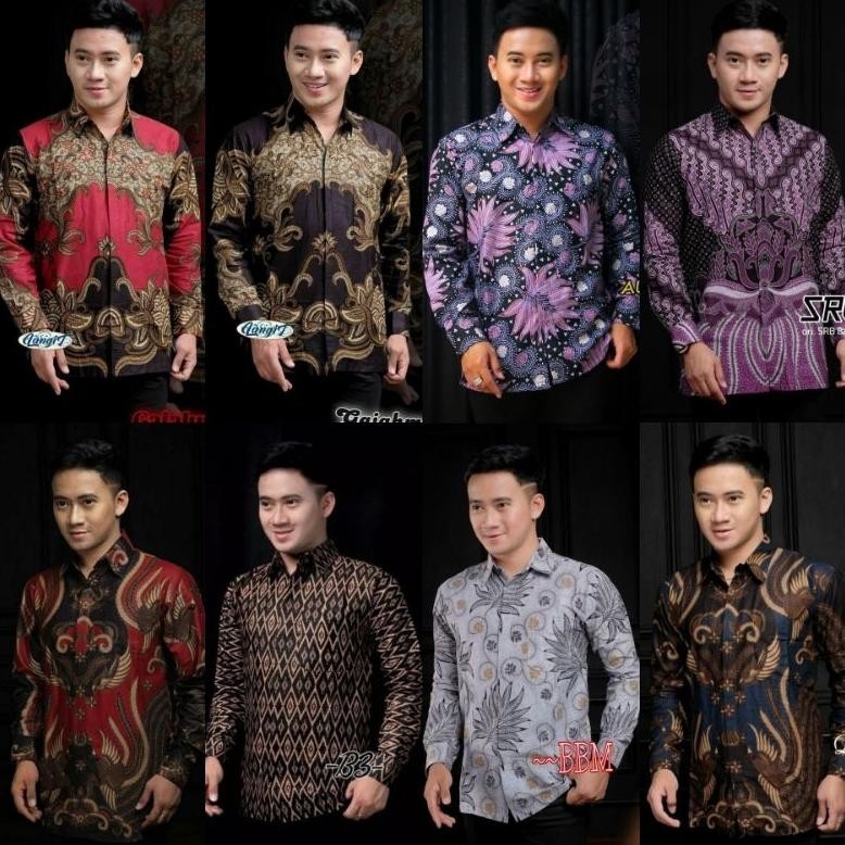 Promo Spesial Ow42 Kemeja Batik Pria Lengan Panjang Motif Bahan Adem Ayem Murah Berkualitas MensBati