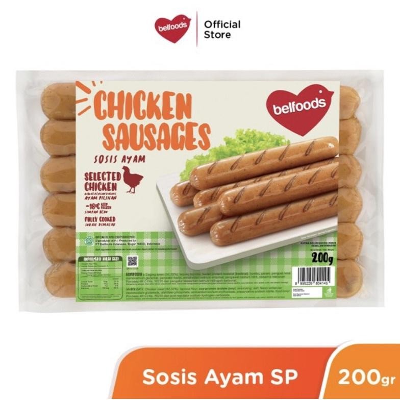 

Premium Belfoods Chicken Sausages 200 Gr - Sosis Ayam 200Gr Diskon