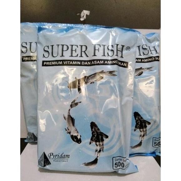 Terlaris Super Fish 500 Gram Vitamin Dan Asam Amino Untuk Ikan