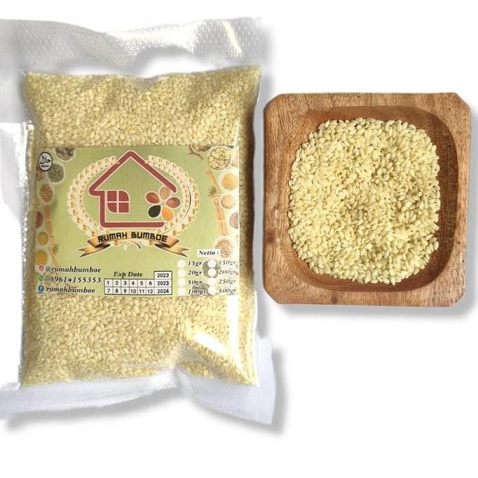 

Terlaris (250 Gr) Wijen Putih / White Sesame Premium Seed