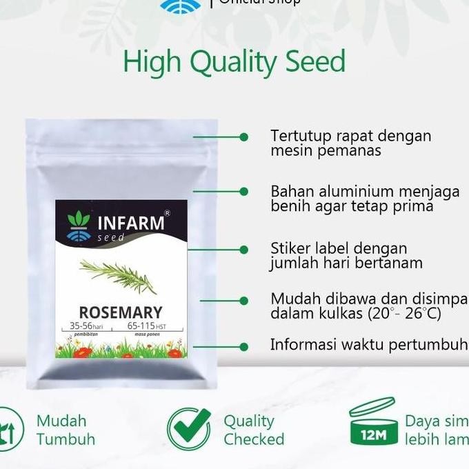 

Terlaris Garansi - Benih Bibit Biji Herbal Rosemary Garansi