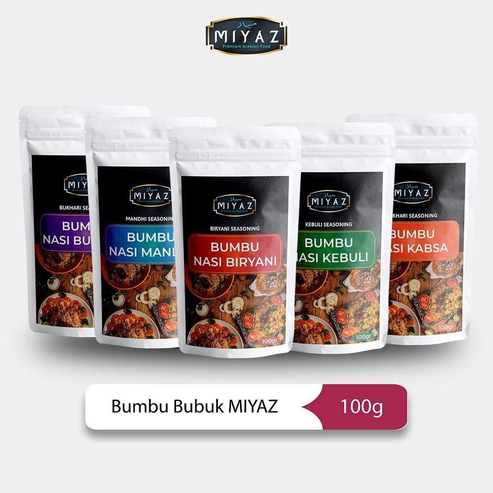 

100gr Bumbu Nasi Kebuli Nasi Briyani/Biryani Nasi Mandhi Nasi Bukhari Instan Lengkap + Petunjuk Memasak MIYAZ ARABIAN FOOD nUg