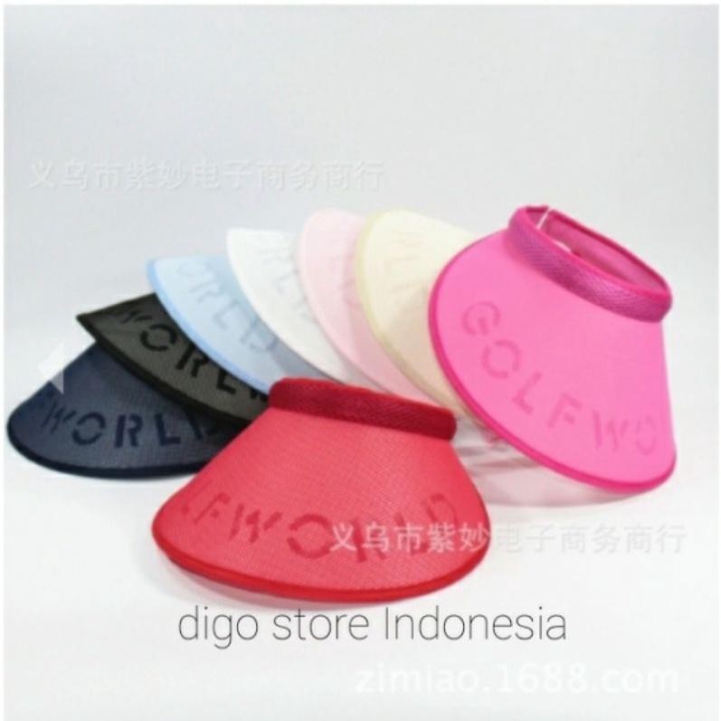 Topi Golf World Topi Tennis Topi Caddy Topi Pantai Wanita Murah Import