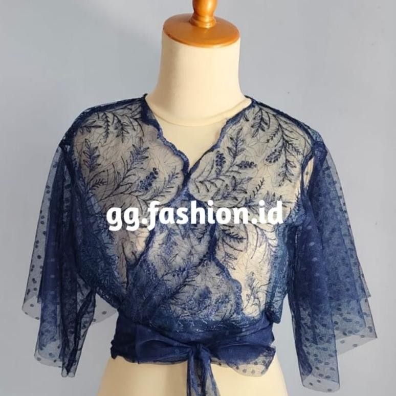 Crop outer brukat tile dottty