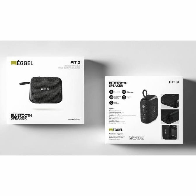 Portable Speaker Bluetooth Eggel Fit 3 Original Produk New Stok