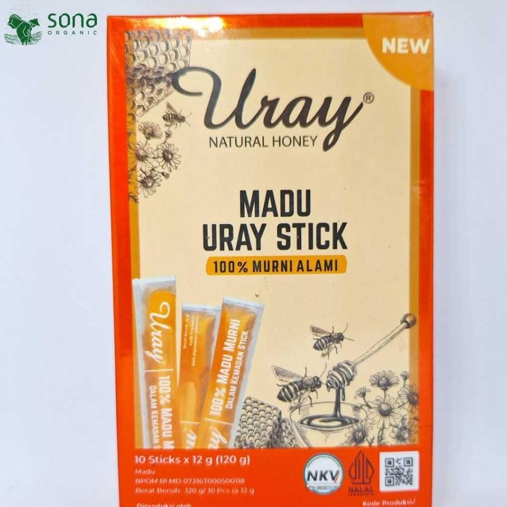 

Madu Uray Stick 120g - 10 Sticks x12g - Madu Murni- Uray AST nUg