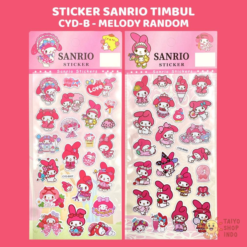 

[original] sticker sanrio timbul 3d 10x22.5cm stiker panjang tempel motif karakter kartun hiasan mainan [terlaris] [terbaik]