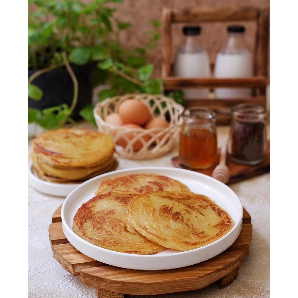 

Roti Maryam /Roti Cane / Roti Canai frozen Original Cokelat Premium Halal Syawarma (Grosir) nUg