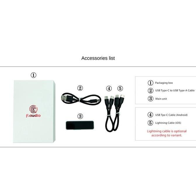 F.Audio/F Audio/Faudio Ks01 Es9038Q2M 3.5Mm Usb Type-C/Ios Dac/Amp New Stok